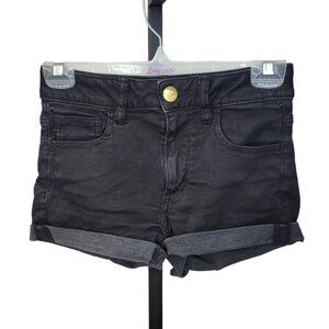 American eagle high rise  shortie denim shorts